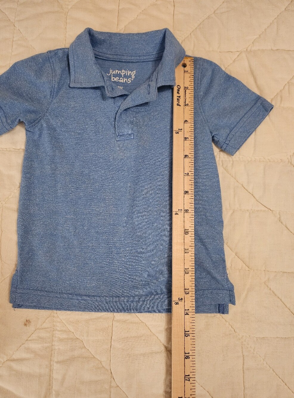 3 Pc Bundle-Wonder Nation Bib Overalls /Jumping Bean & Carter's Shirts- 18 Mo. - Picture 9 of 15
